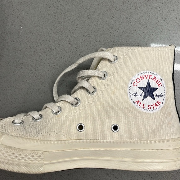 Comme de Garçon PLAY converse unsex. M5 W7 - Picture 10 of 10